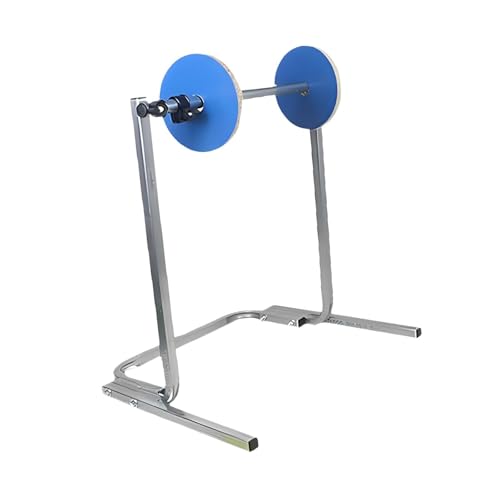 Hzskjyt ラップロールホルダー クッション材ディスペンサー 床置きタイプ 保護プレート付き 簡単収納 丈夫な構造 多品目包装 Eコマース梱包作業に適用, 60cm幅のフィルムに適合