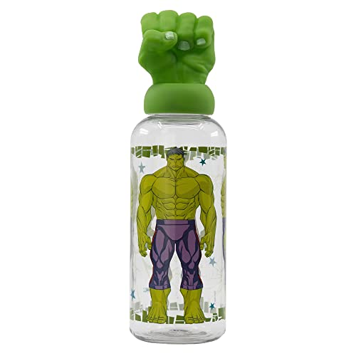 Stor BOTELLA FIGURITA 3D 560 ML AVENGERS INVINCIBLE FORCE HULK.