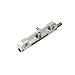 FarBoat 4 Pcs Right Spring Loaded Latch Zinc Alloy Spring Loaded Barrel Bolt Latch Normally Locked Flush Bolt for Industrial Device Door Equipment Doors, Silver