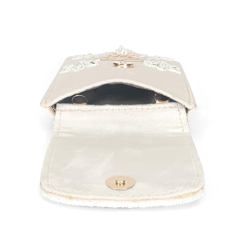 Image of J I ACCESSORIES Velvet Saree Clutch Mobile Pouch Waist Clip Ladies Purse Gift For Women
