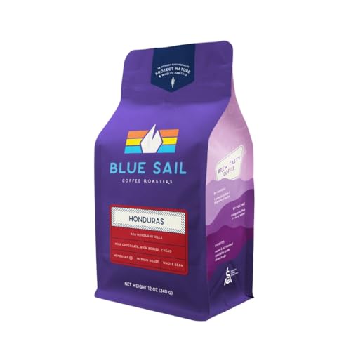 Blue Sail Coffee Honduran Hills, Medium Roast Ground Coffee, 12 Ounce