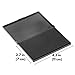Ink Pad for Rubber Stamps, Stamp Pad for Clear Impression Stamping, Quality Felt Pad Black Ink, Red Ink, Blue Ink (Black, M (2.7 * 4.3))
