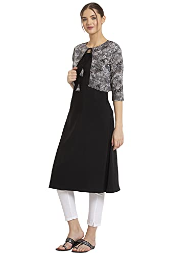Image of ALC Creation Women's Skinny Kurta (ALC4045MAROON Grey XL)