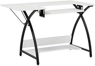 Studio Designs 13332 Comet Sewing Table, Black/White - Comet Couture Table