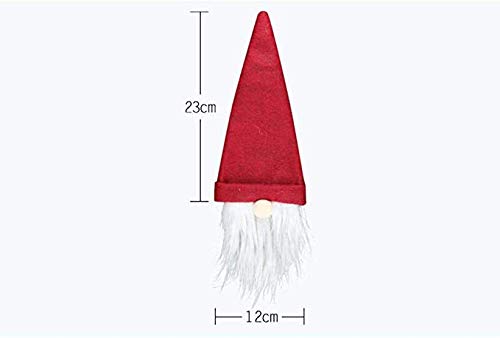 VARWANEO 3Pcs Christmas Decoration Faceless Santa Doll Bottle Cover Wine Decorative Cover Festival Cute Ornaments