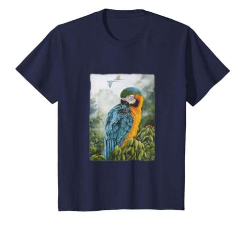 Rain Forest Blue & Gold Macaw, Flying Parrots
