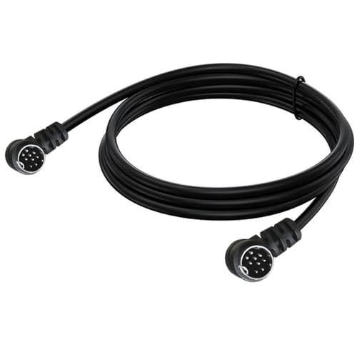 jasavdio S-Video Mini DIN 9 Pin Double Angle Male to Male Audio Cable for TV Receiver Monitor Projector Audio and Video Receiver etc (10ft) - Thumbnail 5