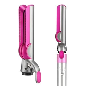 Haarglätter-Aufsatz für Dyson Airwrap, Kompatibel mit HS01/HS05/HS08, Airflow Technologie ohne Heizplatten, Gleichzeitiges Trocknen und Glätten mit Luftstrom, Reduziert Hitzeschäden, Fuchsia