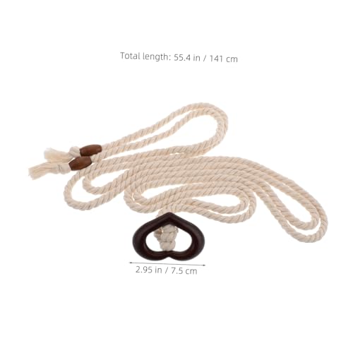 BESPORTBLE Boho Style Woven Waist Belt for Women Dresses Adjustable Braided Rope Waistband Lightweight Fit Accessory for Jeans and Skirts Fashionable Summer Costume Accent2