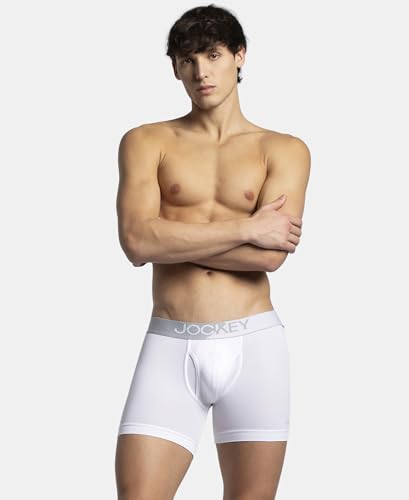 Image of Jockey MM06 Men Microfiber Mesh Elastane Active Wear Long Trunk Boxer Brief