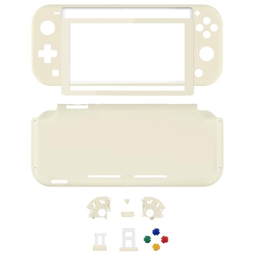 Image of eXtremeRate Antique Yellow DIY Replacement Shell for Nintendo Switch Lite, NSL Handheld Controller Housing w /Screen Protector, Custom Case Cover for Nintendo Switch Lite