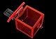 MFMYEE BDSM Keuschheitskäfig Schlüsselsafe,transparenter Keuschheits-Schlüsselanhänger,Keuschheitsspiel-Acrylbox,multifunktionale neue sexy Spielzeuge,Anti-Betrug Lock (Rot)