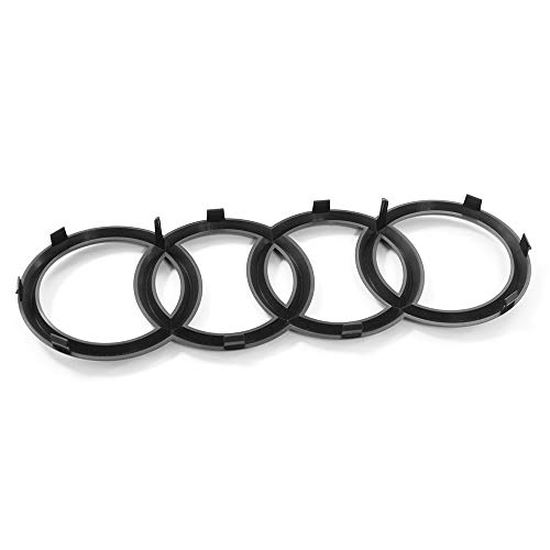 Audi 4KE853605T94 Zeichen Kühlergrill Ringe Black Edition Emblem Logo, schwarz