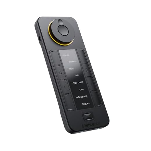 Xencelabs Quick Keys für Grafiktablett Zeichentablets Fernbedienung mit OLED-Display Programmierbares Tastaturfeld Anpassbare Shortcut-Tasten programmierbare Tastatur für Grafiktablets PC Laptop