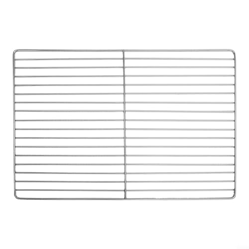Parrilla para barbacoa, malla de barbacoa de acero inoxidable, red de repuesto de cocina para camping, barbacoa, picnic al aire libre (30 x 45 cm)