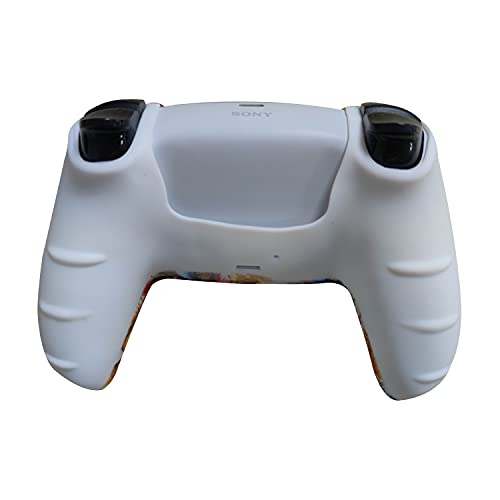 Silicone Case For Snoy Ps5 Controller Skin Cover Anti-Slip Grip Case For Sony Ps5 Playstation 5 Dualsense Controller Dustproof Protective Shell With 10 Pro Thumb Grips (Graffiti-Eye) #TOP2