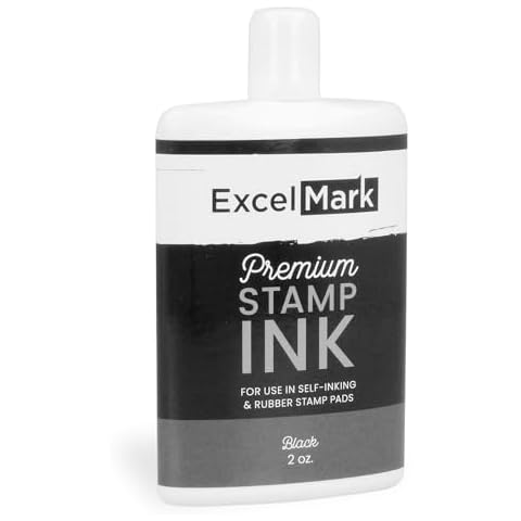 Self Inking Stamp Refill Ink - 2 oz. - Black Cover