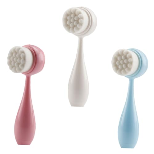 LIFKOME Skin Care Brush Face Brush Silicone Nylon Double-Sided Face Exfoliator
