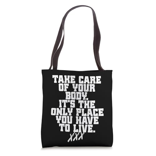 Take Care Of Your Body Straight Edge Edger Tote Bag