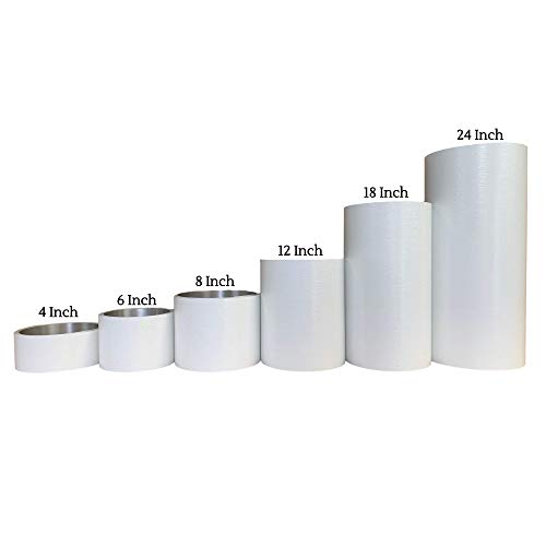 Eagle 1 Aluminum/Vinyl Siding Coil (Multiple Sizes) Each Roll Includes Free 1.25" Matching Stainless Steel Trim Nails - Fascia Cover- Aluminum Flashing Roll (8" X 50 Ft, White Woodgrain) #TOP1
