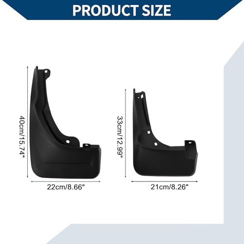 Image of Mud Flaps Splash Guards W /Mount Accessories for Mercedes-Benz GLC with Pedal 2023 Front and Rear Mud Guards 1 Set