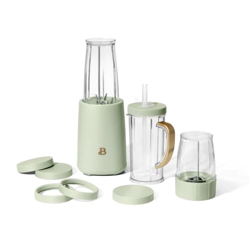 Beautiful 12‑Piece Personal Blender Set Sage Green