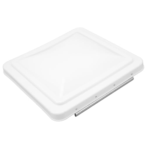RV Roof Vent Cover 14 Inch Replacement White 2 Pack Made In USA Efficient Ventilation, Durable, Rain Bloking Design for Motorhome (White)