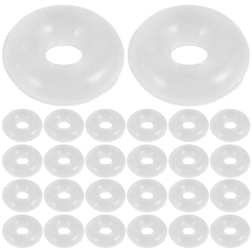 SUPVOX 80 PCS Stoppeurs en Caoutchouc de Silicone Transparent pour Bracelet à Breloques - Anneaux Antidérapants pour Chaîne Serpent - Clips de Verrouillage...