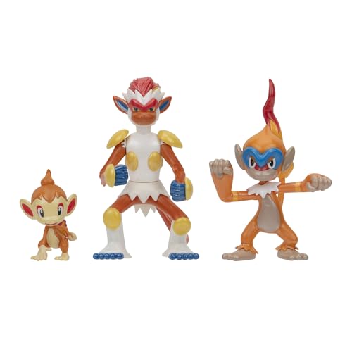 Pokemon Select Evolution Multipack (Chimchar, Monferno, Infernape), Figures, Brick Red, pocket-size - Image 4