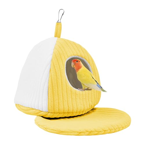 ケージ用鳥ベッド - 冬の保温ペット用品巣箱ハビタット,柔らかいオウムの巣ハウスベッド | 屋内屋外用 小型中型オウム フィンチ コンゴウインコ コンジュール アフリカングレイ ラブバード