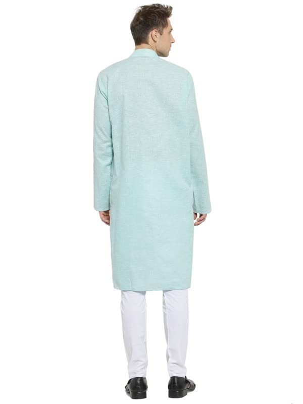 Image of RG DESIGNERS R VASUDEV Solid Cotton Kurta Churidhar set for Mens (10614)