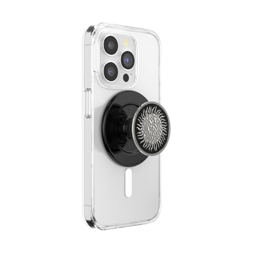 Image of PopSockets Phone Grip for MagSafe, Magnetic Holder, Phone Stand, Black - Hammered Sun Black