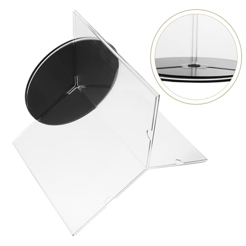 Support publicitaire polyvalent et présentoir de menu rotatif acrylique transparent multi faces