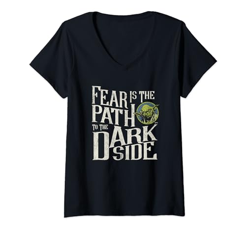 T-shirt col V Star Wars Yoda idéal pour vos soirées cinéma et quotidien