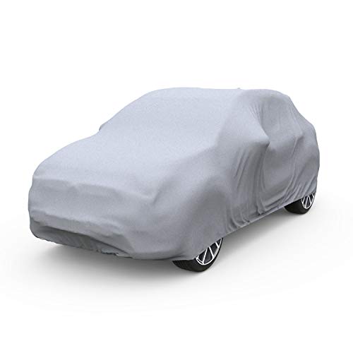 Image of Budge Protector III Hatchback Car Cover, 3 Layer Moderate Weather Protection, Water Resistant and Dustproof, Hatchback Car Cover fits Cars up to 183 inch, Gray