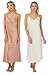 Produktbild Damen Nachthemd, Satin, lang, 2 Stück Gr. 52-54, Caramel/Cream