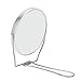 Double Sided Vanity Mirror 360° Rotatable Makeup Mirror with Aluminum Frame and Stainless Steel Bracket