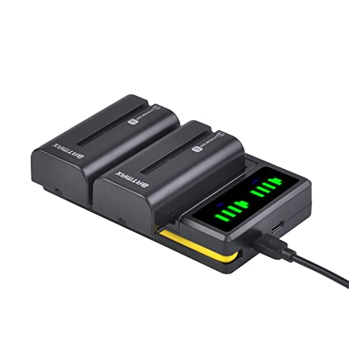 Chargeur NP-F550 double slot Batmax pour recharger deux batteries simultanement en shooting