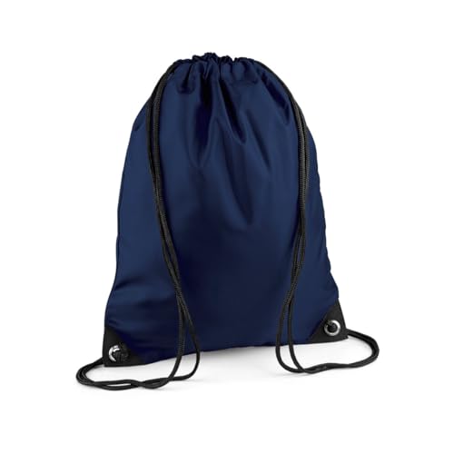minimutz Turnbeutel mit Kordelzug - Sportbeutel Kinder Herren Damen - 12 L (dunkelblau)