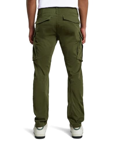 Image of G-Star Raw Men's Rovic Zip 3D Tapered, Dark Bronze /Green, 32 Regular;Classic;Straight Casual Pants