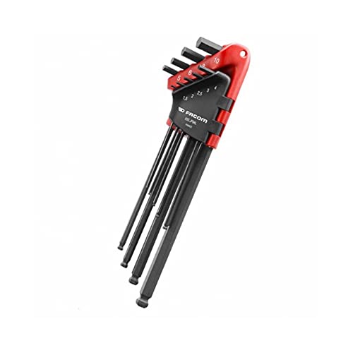 Facom Jeu de 9 clés mâles longues métriques - têtes sphériques 83SH.JP9APF Cover