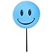 Tenna Tops Blue Smiley Happy Face Antenna Topper / Antenna Ball / Mirror Dangler