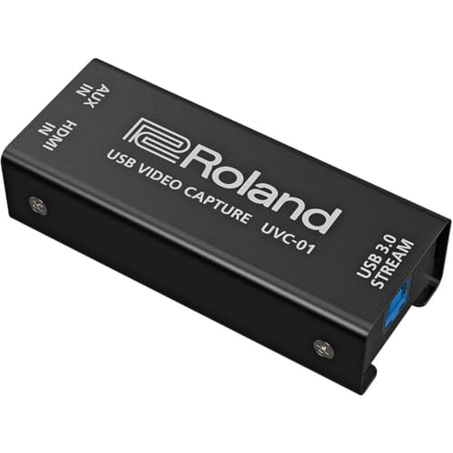 Image of Roland UVC-01 USB Video Capture | Plug-and-Play for Flawless Recordings & Livestreams | HDMI to USB 3.0 Video Encoder | Uncompressed 1080p HD at 60 FPS | Webcam Operation for Mac & Windows