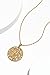 MORGAN & PAIGE 18k Yellow Gold Plated 925 Sterling Silver Filigree Round Flower Pendant Necklace, Hypoallergenic and Lightweight Gold Pendant Necklace for Women, Jewelry Gift for Her 18