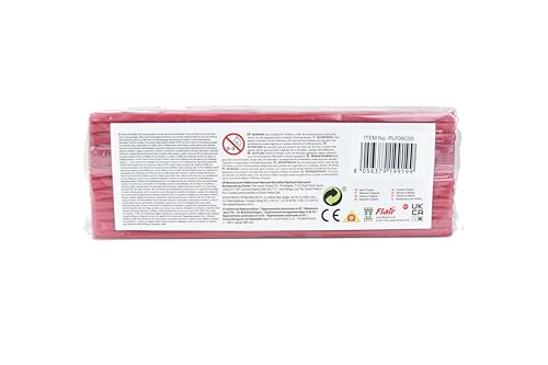Plasticine 400g, Himbeere, Modelliermasse für Animatoren und Modellbauer, leicht zu formen, ideal für Skulpturen, Modelle und Stop-Motion