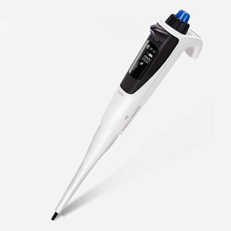 Motorized Pipette Filler, Adjustable Volume Pipette, Volume Range 0.5-1000μl, Easy Liquid Dispensing, for Scientific Research Biology Chemical, Single Handed Operation