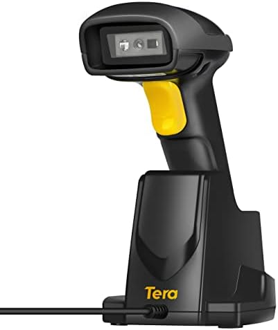 Scanner Codici A Barre Tera HW0006 - Wireless Con Display, Base Di Ricarica E Bluetooth