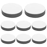 Bonsicoky 8 Pcs Self-Adhesive Furniture Bed Risers, Round Table Risers Adds 1/2' Height with Felt Pad,Black