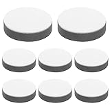 Bonsicoky 8 Pcs Self-Adhesive Furniture Bed Risers, Round Table Sofa Risers Adds 1/2' Height with Felt Pad,Black