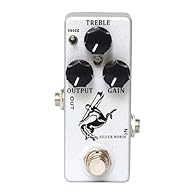 Select normal mode and soft mode to adjust the overdrive effect to your style LED light indicates effect or bypass status Three function knobs to adjust overdrive effect performance Full metal shell and compact size, durable and portable True bypass ...